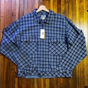RRL Ralph Lauren Jacket men's XL
Double RL Indigo Checked Linen-Cotton Full Zip